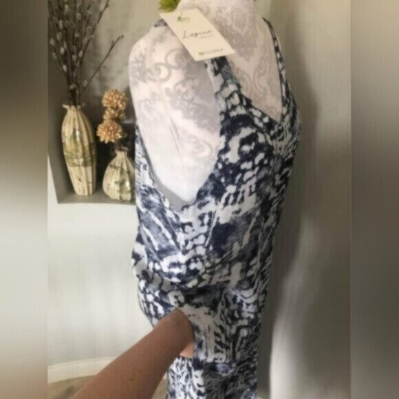 Logica Eco Linen Wide Leg Tie Dye Oversized Summer Jumpsuit Size S-M - Picture 6 of 10